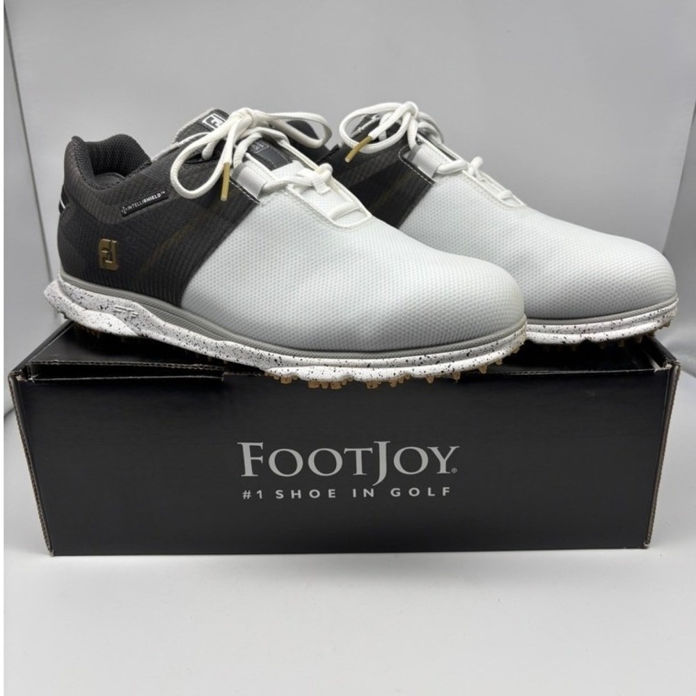 FootJoy Pro SL Sport Golf Shoes Mens 10 Wide White Grey 53863 Waterproof